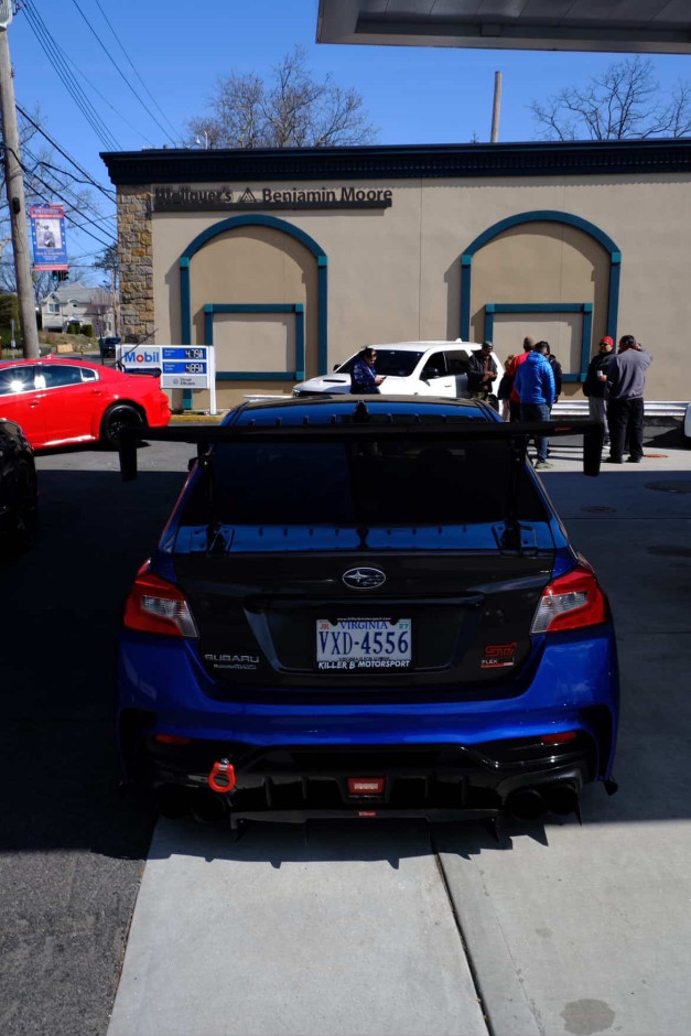 Domingo  E's 2017 WRX STI Limited Authentic Varis Rear Bumper, SideSkirts, Front Fenders, wing, and rear diffuser.