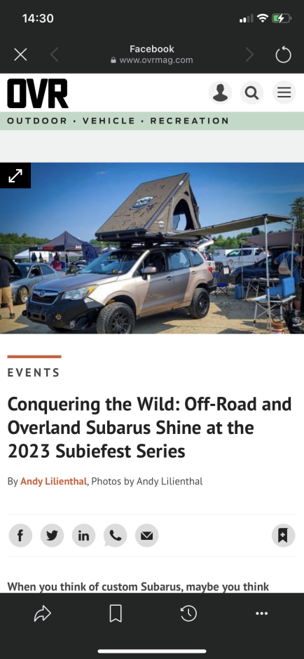Sam Epstein 's 2015 Forester 2.5i