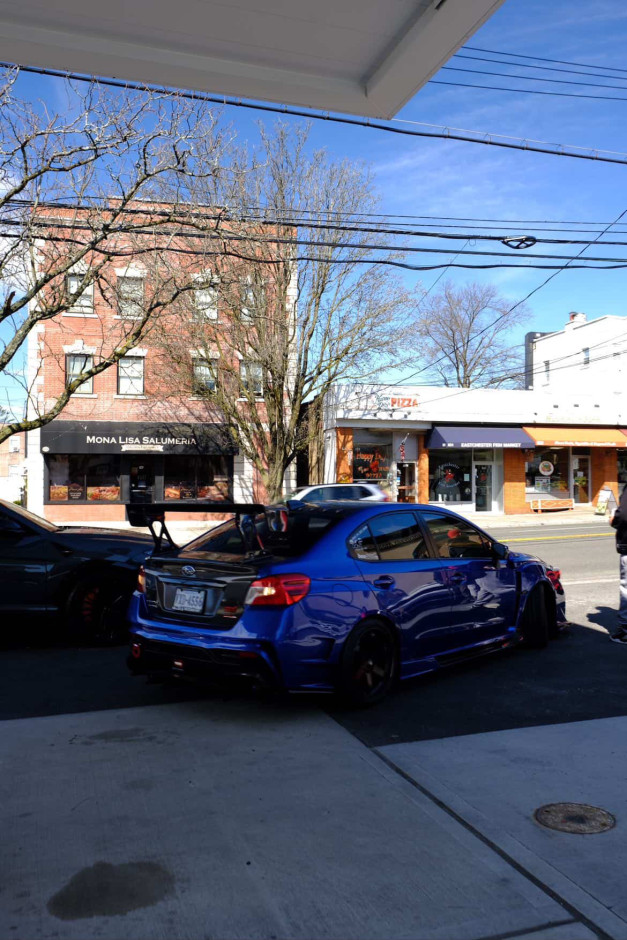 Domingo  E's 2017 WRX STI Limited Authentic Varis Rear Bumper, SideSkirts, Front Fenders, wing, and rear diffuser.